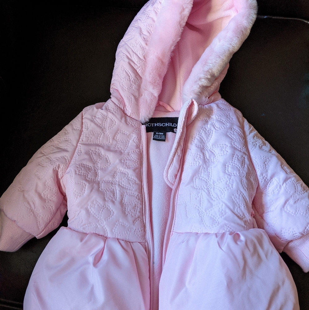 Baby girl's winter puffer coat
